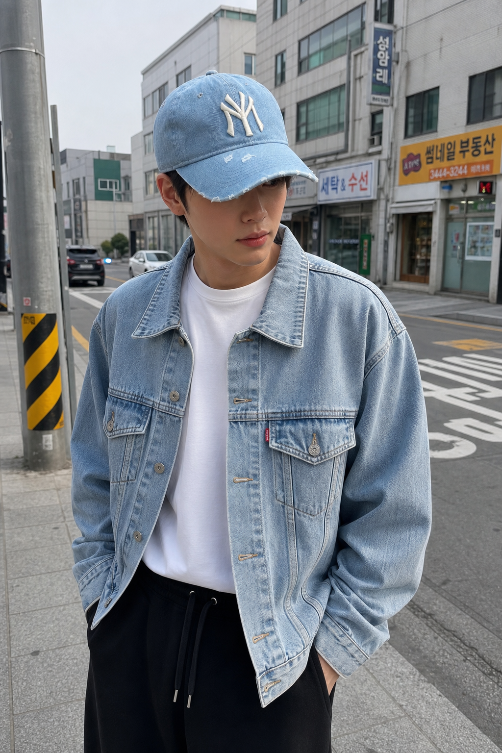 Urban Explorer with Embroidered Denim Cowboy Cap