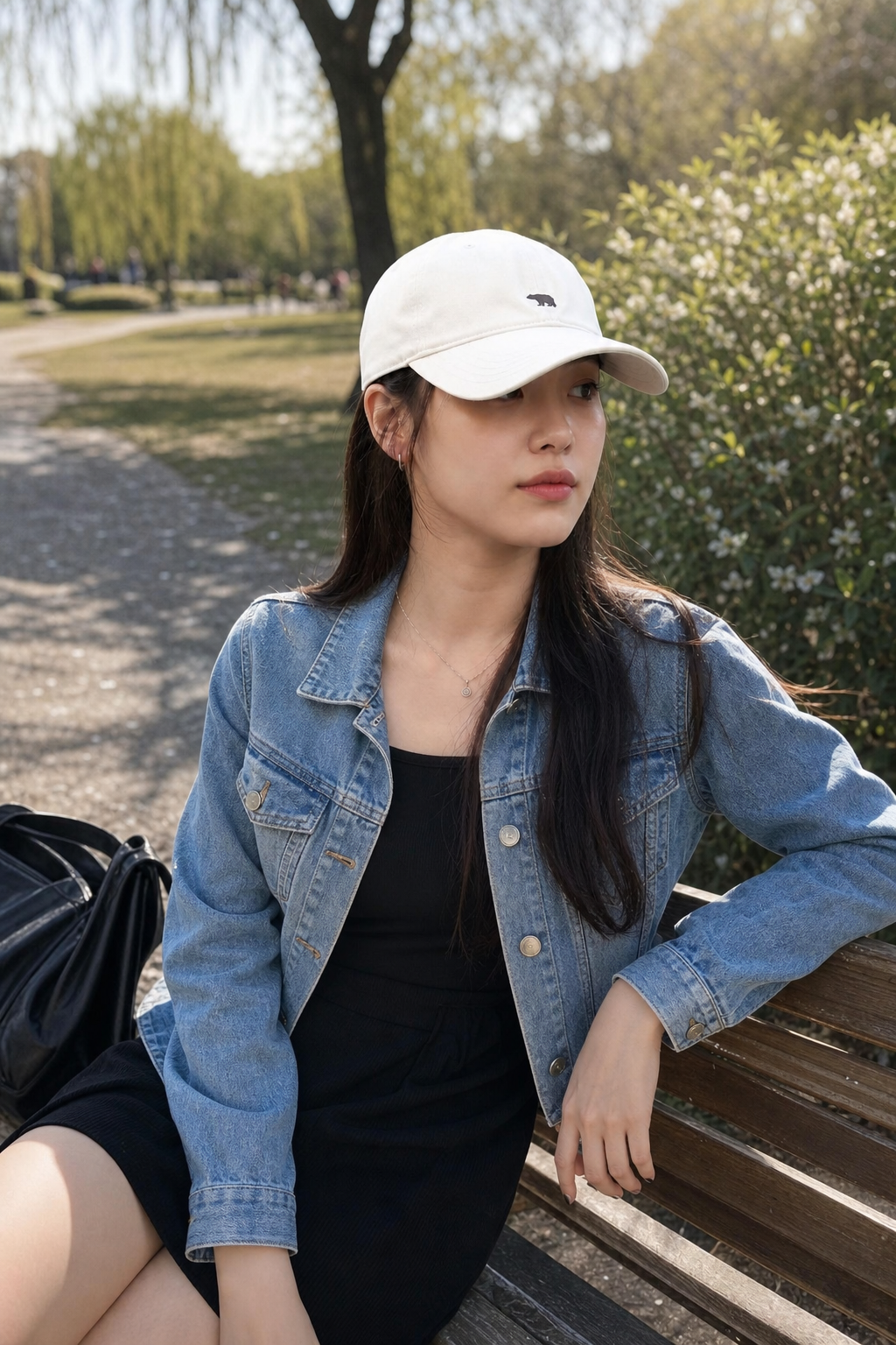 Chic Casual with Stylish Bear Embroidered Baseball Cap